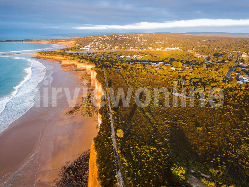 Aerial Image of Cliffs near Anglesea