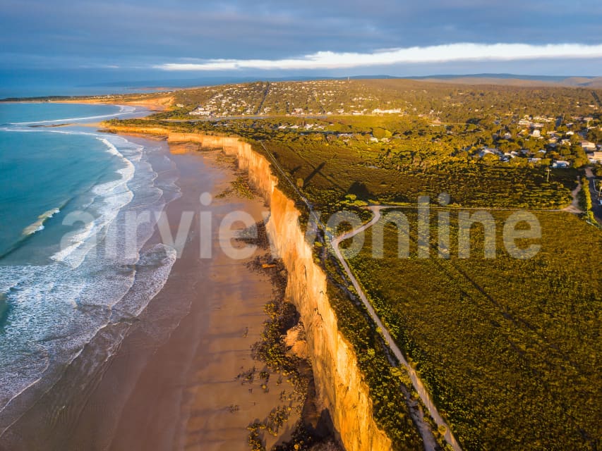 Aerial Image of Cliffs at Anglesea