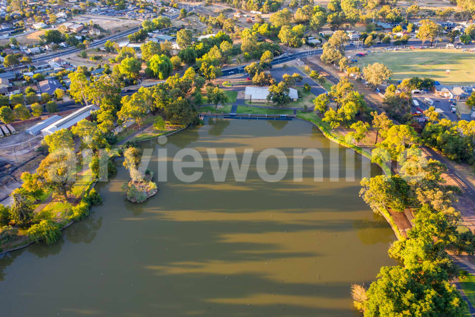 Aerial Image of Lake Weroona, Bendigo