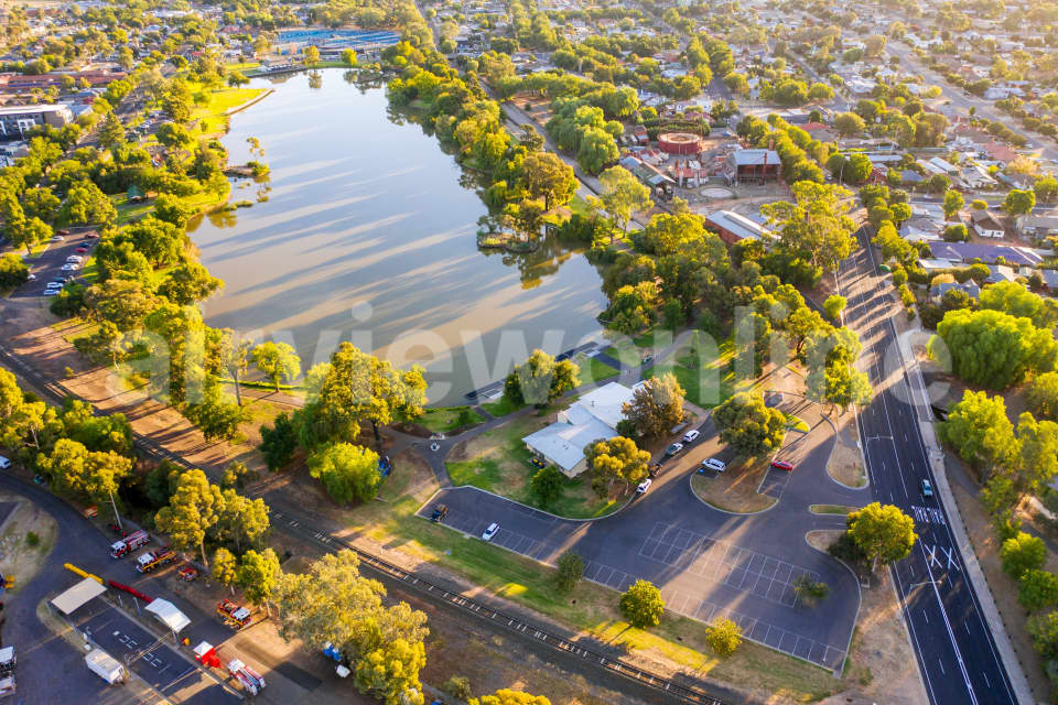 Aerial Image of Lake Weroona, Bendigo