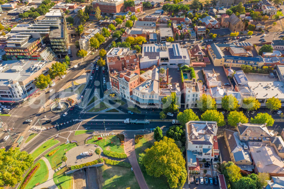 Aerial Image of Bendigo Central Business District
