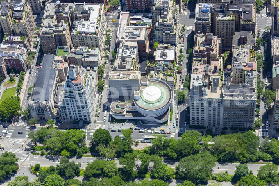 Aerial Image of Solomon R. Guggenheim Museum