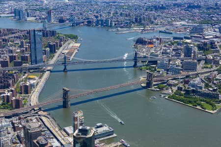 Aerial Image of MANHATTAN BRIDGE, NEW YORK CITY