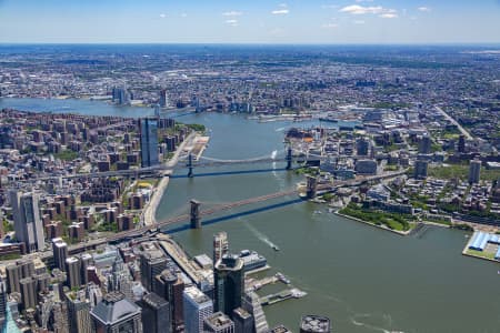 Aerial Image of MANHATTAN BRIDGE, NEW YORK CITY