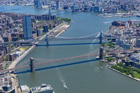Aerial Image of MANHATTAN BRIDGE, NEW YORK CITY