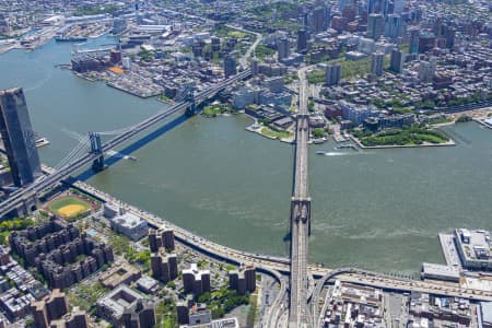 Aerial Image of MANHATTAN BRIDGE, NEW YORK CITY