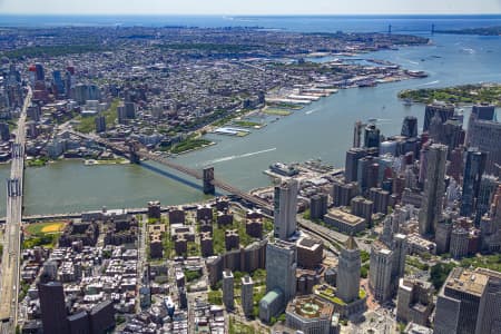 Aerial Image of MANHATTAN BRIDGE, NEW YORK CITY