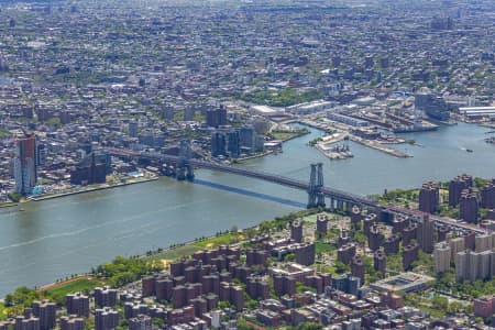 Aerial Image of MANHATTAN BRIDGE, NEW YORK CITY