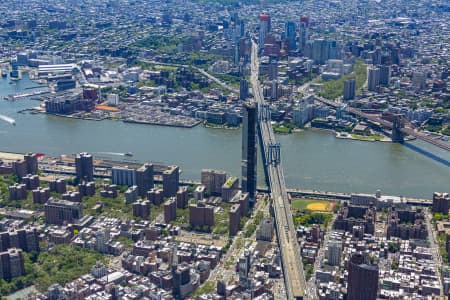 Aerial Image of MANHATTAN BRIDGE, NEW YORK CITY