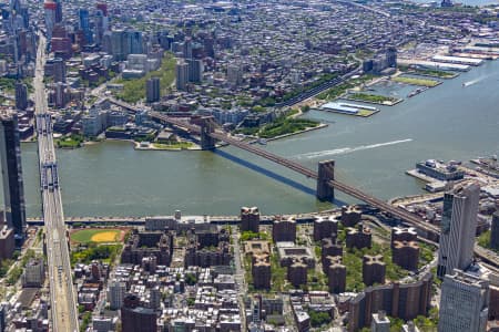 Aerial Image of MANHATTAN BRIDGE, NEW YORK CITY