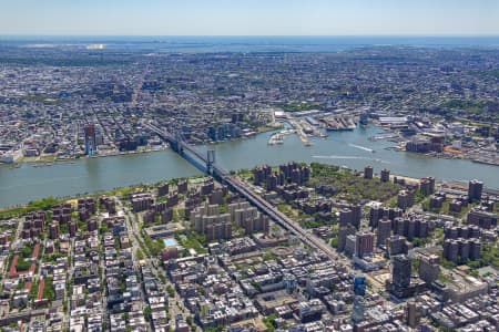 Aerial Image of MANHATTAN BRIDGE, NEW YORK CITY