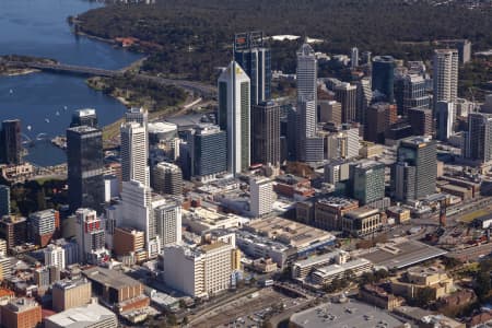 Aerial Image of PERTH CBD IN WA