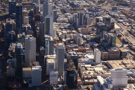 Aerial Image of PERTH CBD IN WA