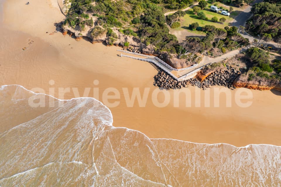 Aerial Image of Jetty at Anglesea Beach