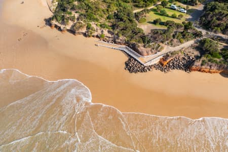 Aerial Image of JETTY AT ANGLESEA BEACH
