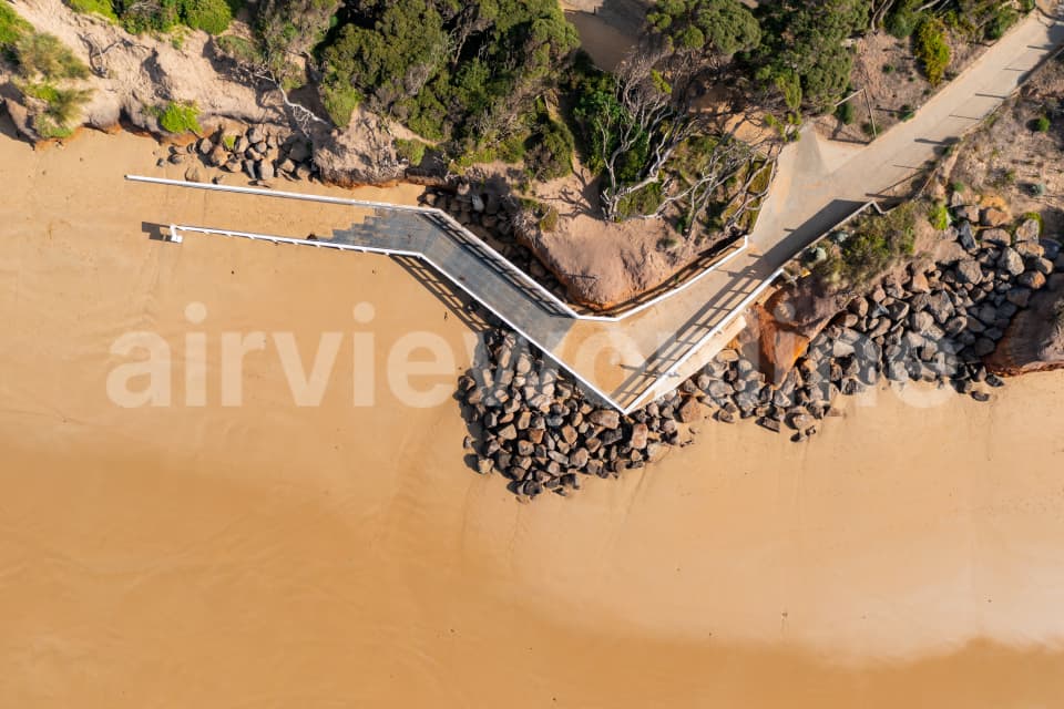 Aerial Image of Jetty at Anglesea Beach