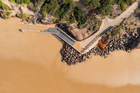 Aerial Image of JETTY AT ANGLESEA BEACH