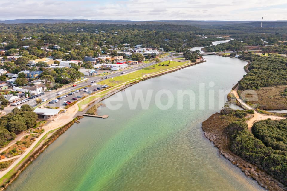 Aerial Image of Anglesea River and Town