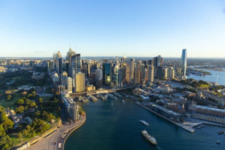 Aerial Image of CIRCULAR QUAY DUSK