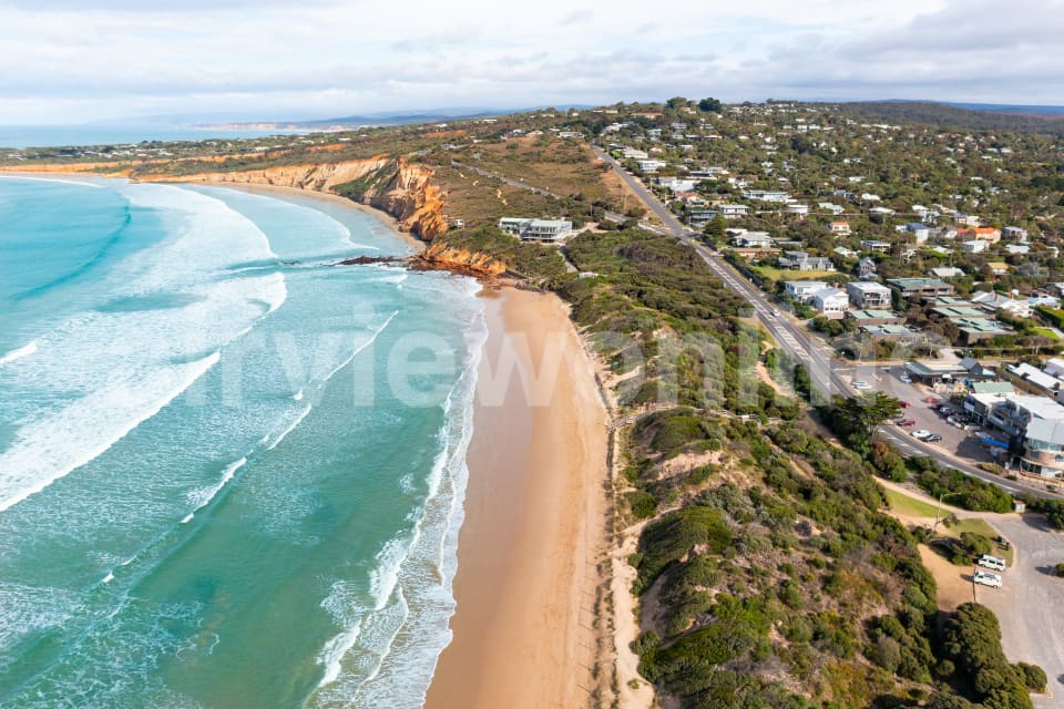 Aerial Image of Anglesea Beach and Town