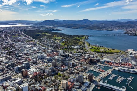 Aerial Image of HOBART CBD TASMANIA