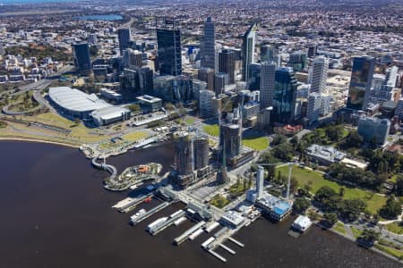 Aerial Image of ELIZABETH QUAY DEVELOPMENT PERTH 2018