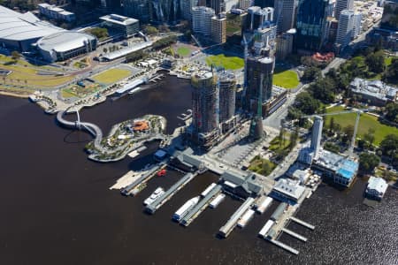 Aerial Image of ELIZABETH QUAY DEVELOPMENT PERTH 2018