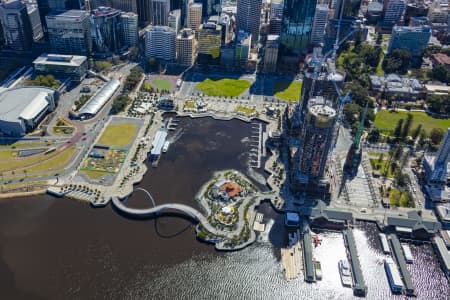 Aerial Image of ELIZABETH QUAY DEVELOPMENT PERTH 2018