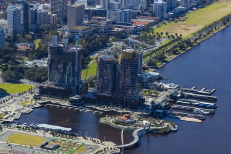 Aerial Image of ELIZABETH QUAY DEVELOPMENT PERTH 2018