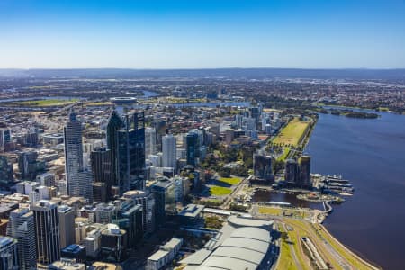 Aerial Image of ELIZABETH QUAY DEVELOPMENT PERTH 2018