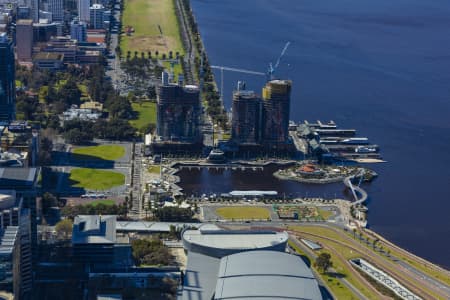 Aerial Image of ELIZABETH QUAY DEVELOPMENT PERTH 2018