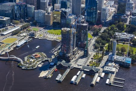 Aerial Image of ELIZABETH QUAY DEVELOPMENT PERTH 2018