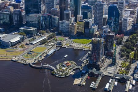 Aerial Image of ELIZABETH QUAY DEVELOPMENT PERTH 2018