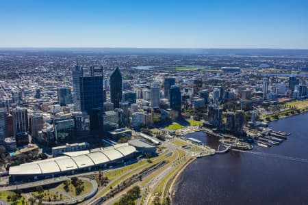 Aerial Image of ELIZABETH QUAY DEVELOPMENT PERTH 2018