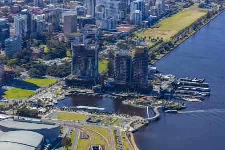 Aerial Image of ELIZABETH QUAY DEVELOPMENT PERTH 2018