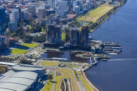 Aerial Image of ELIZABETH QUAY DEVELOPMENT PERTH 2018