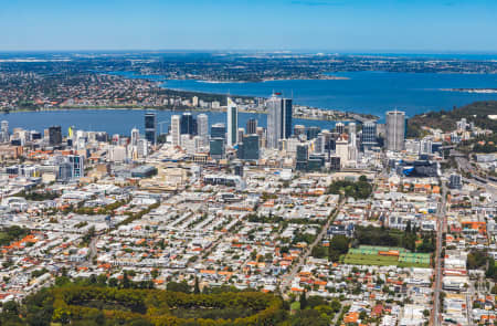 Aerial Image of PERTH FACING CITY FROM NORTH PERTH
