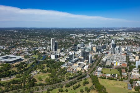 Aerial Image of PARRAMATTA CBD