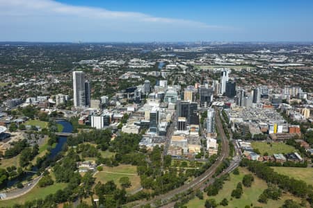 Aerial Image of PARRAMATTA CBD