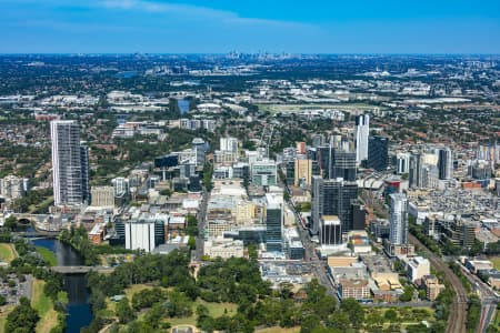 Aerial Image of PARRAMATTA CBD