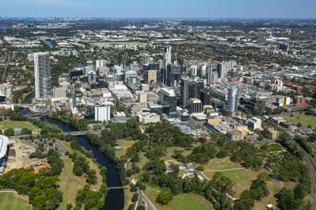 Aerial Image of PARRAMATTA CBD
