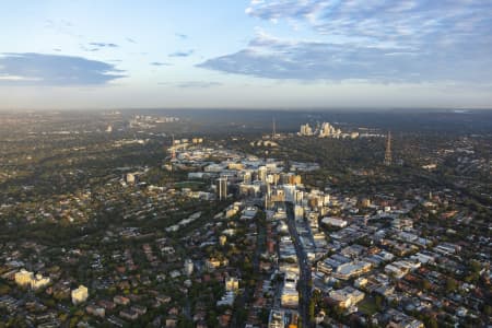 Aerial Image of CROWS NEST AND ST LEONARDS EARLY MORNING SERIES