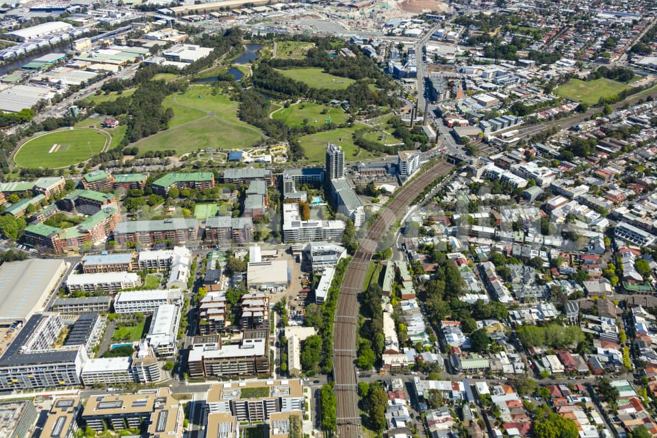 Aerial Image of Erskineville Aerial Stock Photo