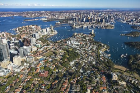 Aerial Image of WAVERTON AND NORTH SYDNEY