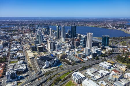 Aerial Image of PERTH ARENA