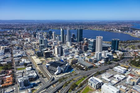 Aerial Image of PERTH ARENA