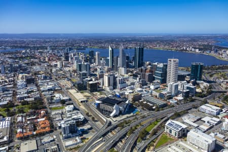 Aerial Image of PERTH ARENA