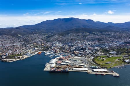 Aerial Image of HOBART CBD