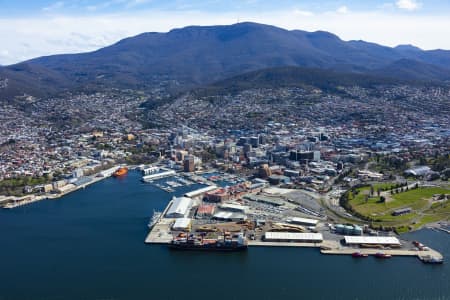 Aerial Image of HOBART CBD