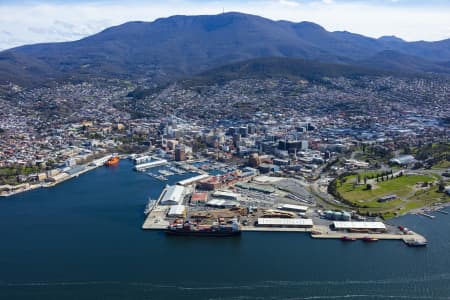 Aerial Image of HOBART CBD